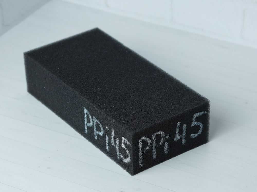 Ретикулированный пенополиуретан PPi45 (для фильтрации воздуха) лист 500х500х20мм  #1