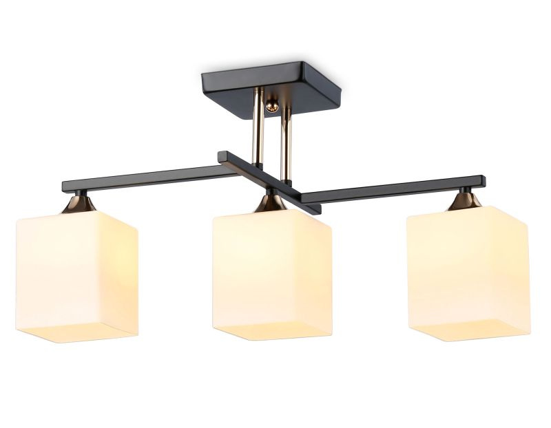 Подвесной светильник Ambrella Light Modern TR303114/3 BK/FGD/FR черный/золото/белый матовый E27/3 max #1