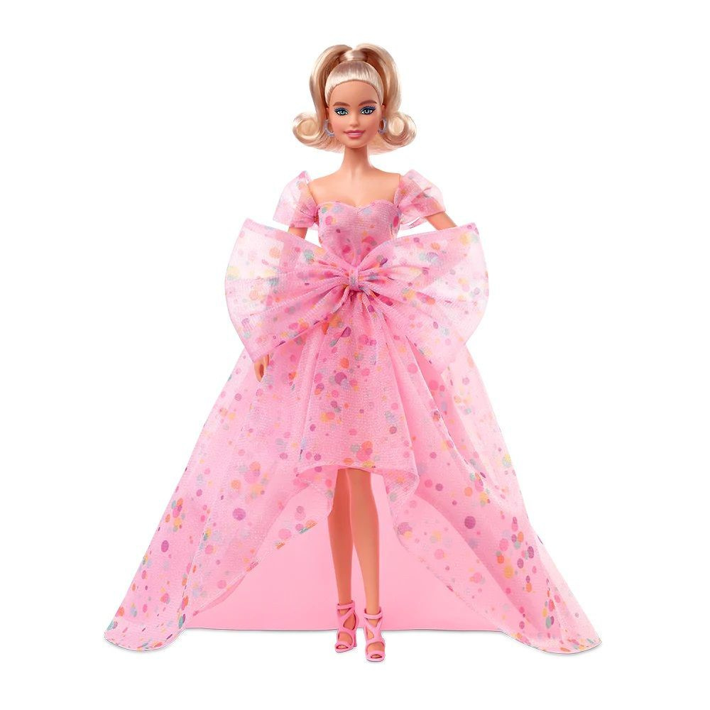 Кукла Barbie Birthday Wishes (Барби Пожелания в День Рождения в розовом платье с бантом) - купить с доставкой по выгодным ценам в интернет-магазине OZON (898168231)