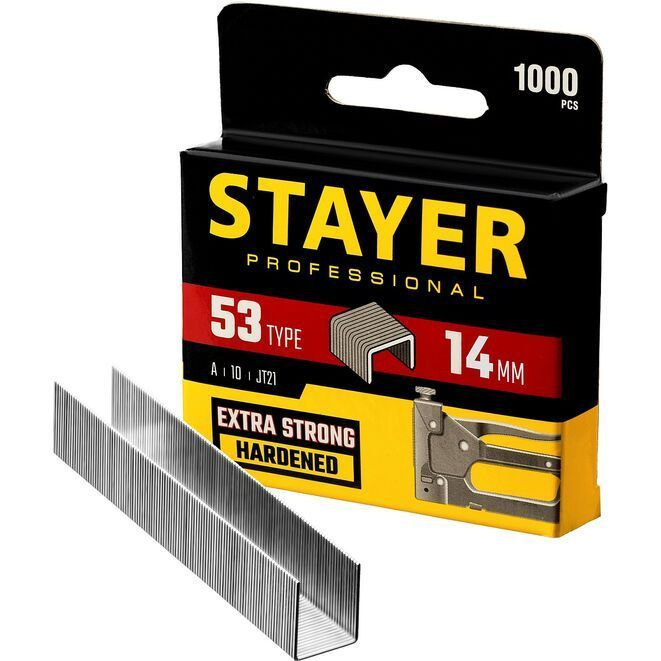 Скобы для степлера STAYER 14 мм тонкие тип 53, 1000 шт 3159-14_z02 #1