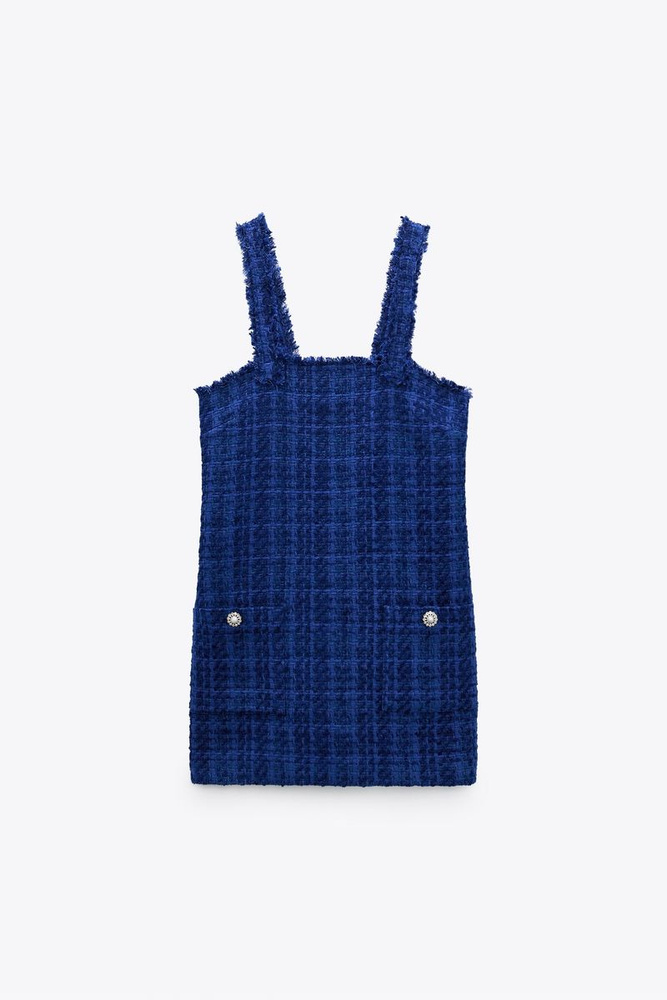 Сарафан Zara, цвет: синий. 08890699_400. Размер L (46/48), Женский, На ...