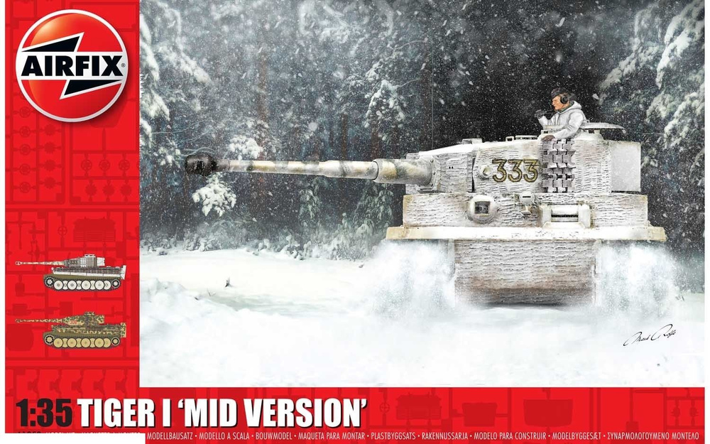 Airfix A1359 Сборная модель танка Tiger-1 Mid Version #1