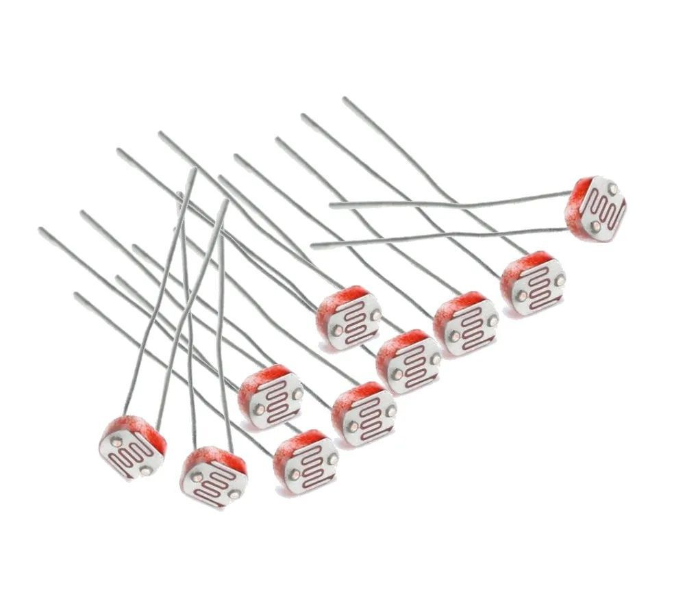 Фоторезистор LDR GL5528 (датчик света) - 10шт - купить с доставкой по ...