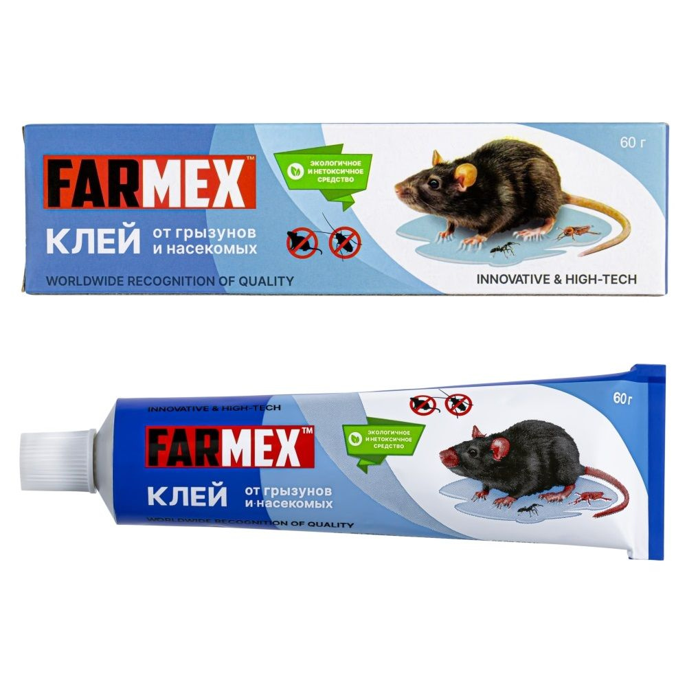 Farmex (Фармекс) клей от грызунов, крыс, мышей и насекомых, 60 г  #1