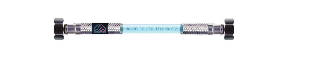 Гибкая подводка для воды 1/2" 30см, гайка-гайка MONOFLEX Pex-Technology 12мм, 1шт/уп  #1