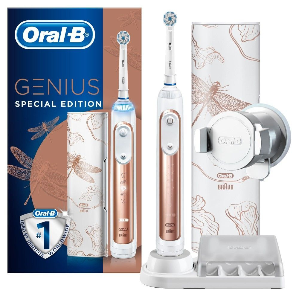 Oral-B Электрическая зубная щетка Genius 10000N Special Edition Sensi Rose Gold D701.515.6XC, бронза #1