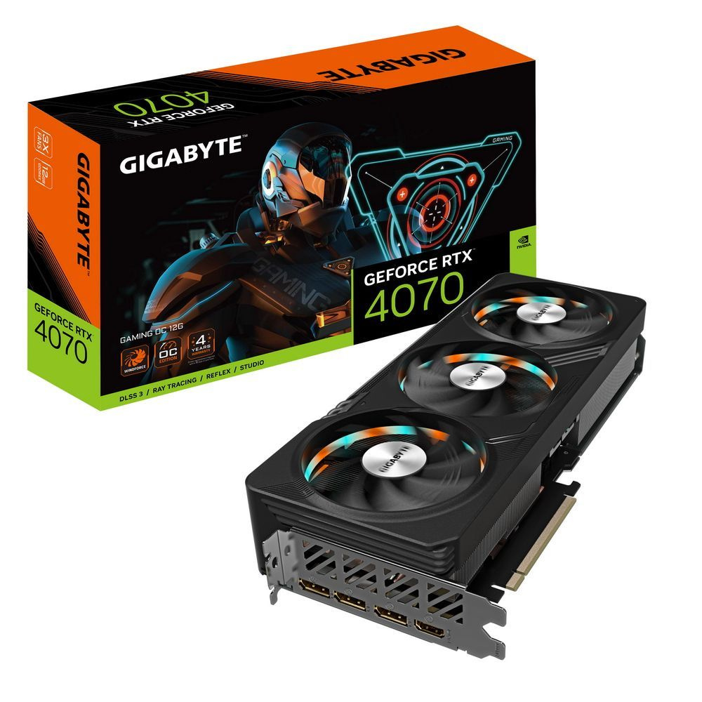 Видеокарта Gigabyte GeForce RTX 4070, 12 ГБ GDDR6X - купить по низким ценам  в интернет-магазине OZON (932091872)