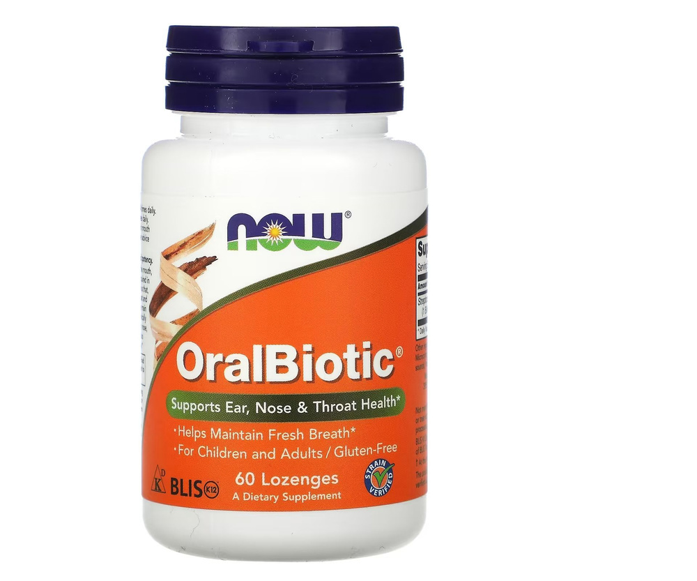 Оралбиотик NOW Foods OralBiotic 60 леденцов для рассасывания #1