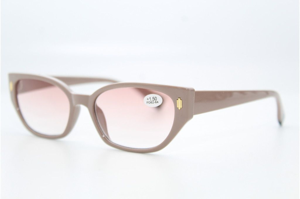 Готовые очки для зрения с тонированными линзами (бежевые) - купить с ...