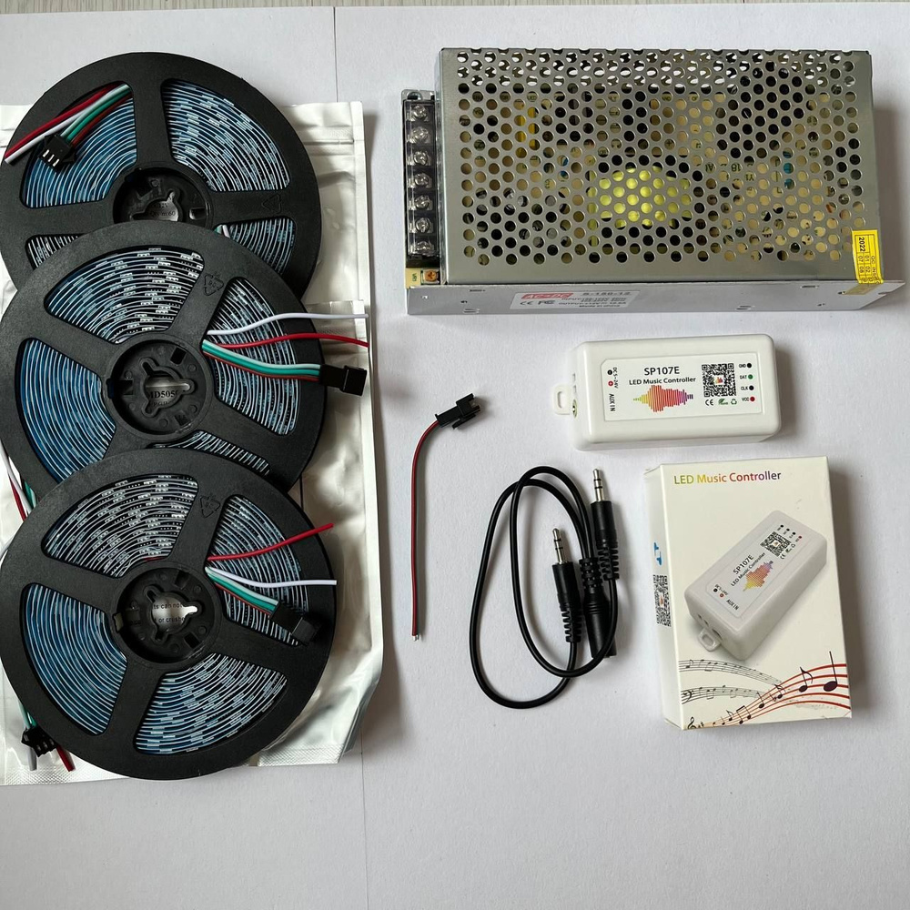 Светодиодная лента, 12В, IP20, 60 LED/m Комплект для светодиодной ...
