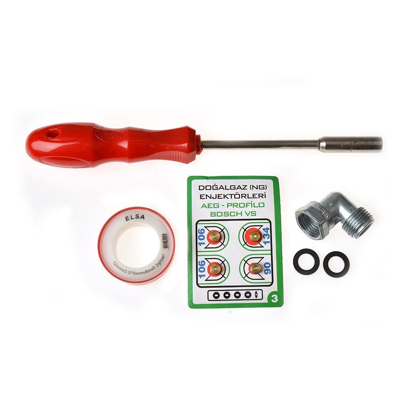 Сопло января инжектора природного газа, кронштейн, ключ, все в этом ...