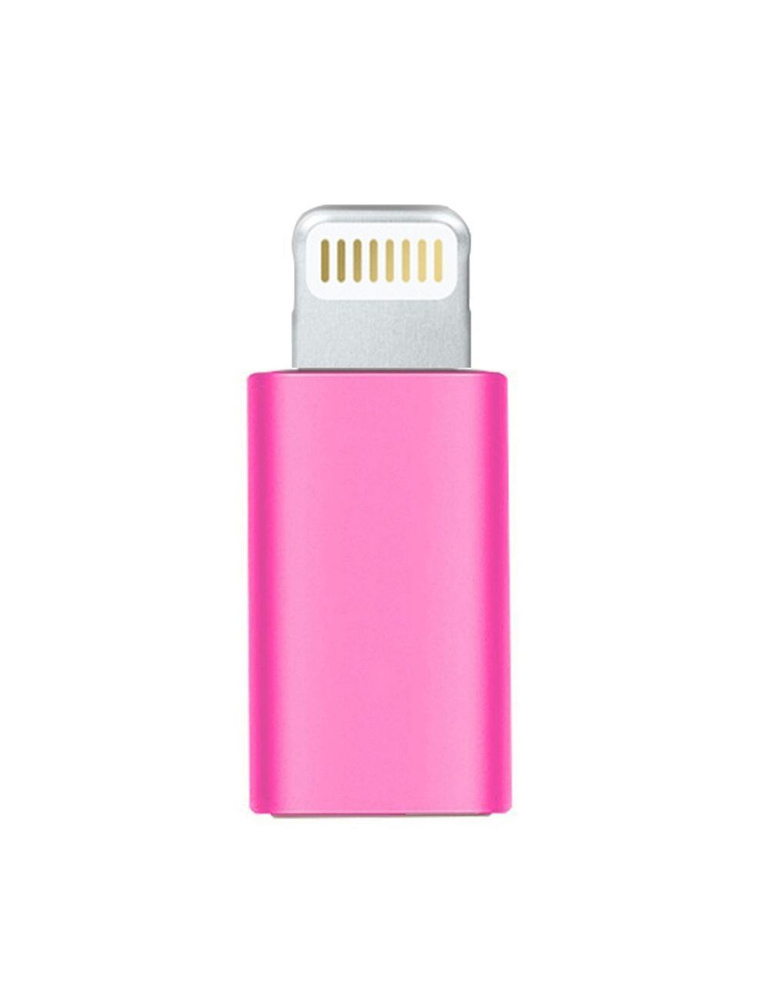 Адаптер-переходник LIGHTNING - MICRO USB (выход Лайтинг 8 пин / вход ...