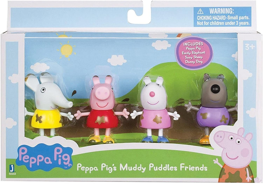 Peppa Pig Семейный набор из 4 фигурок - купить с доставкой по выгодным ...