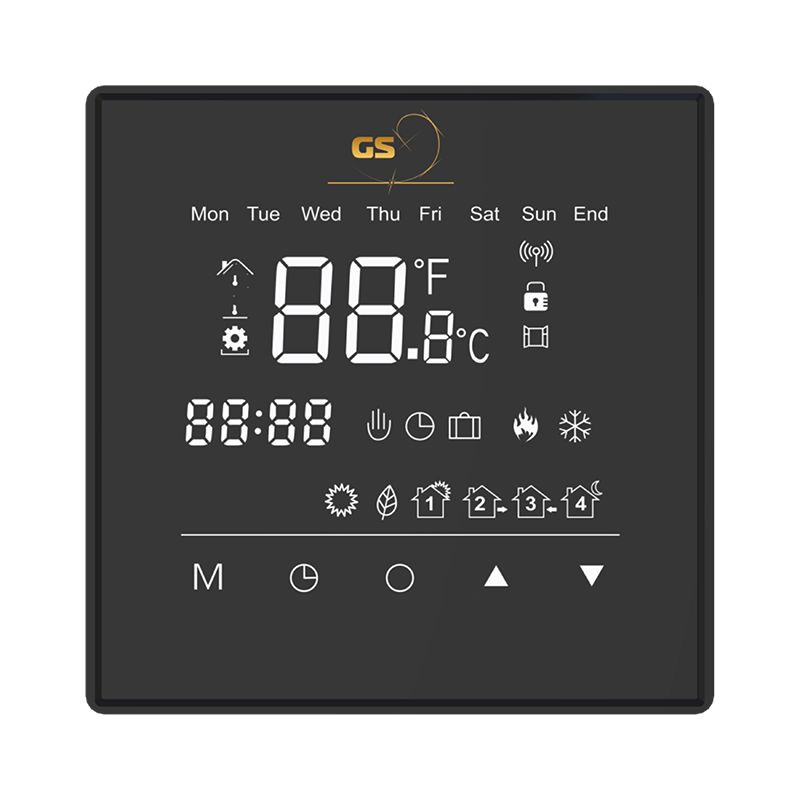 Терморегулятор/термостат Теплый пол №1 GS Element программируемый (чёрный)  #1