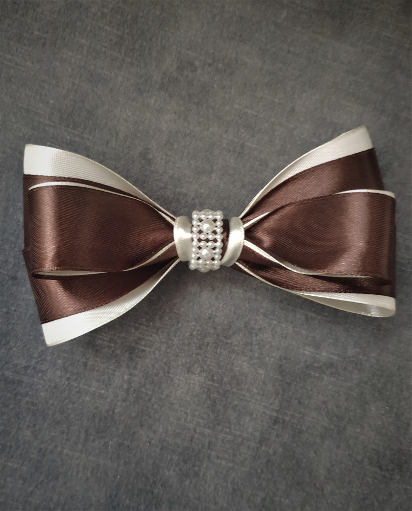 Атласный бант для волос на заколке-автомат - купить с доставкой по ...