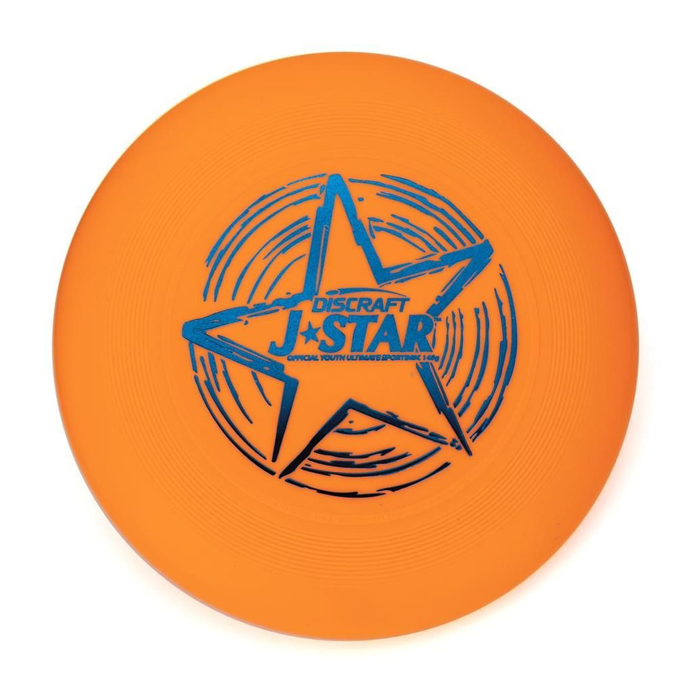 Диск Фрисби Discraft J-Star JUNIOR оранжевый (145 гр) для юниоров, летающая тарелка-фрисби для детей #1