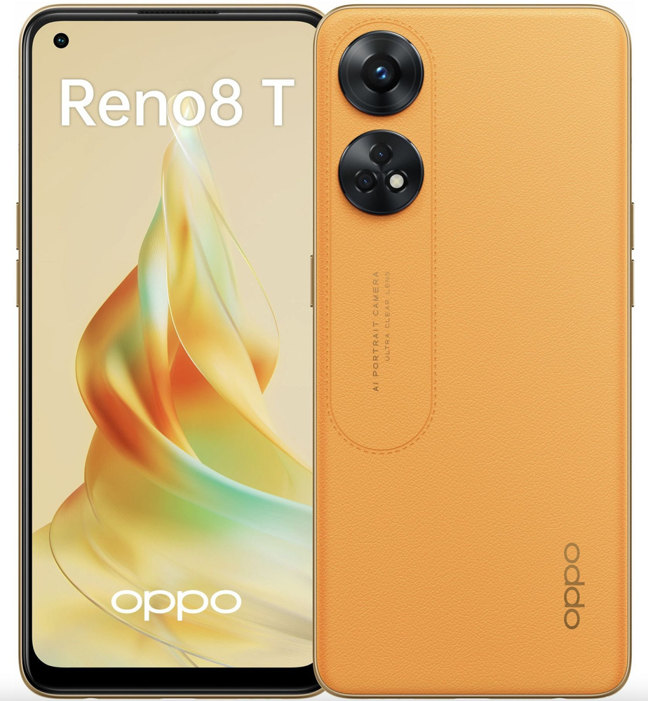 OPPO Смартфон Reno 8T RU_SIM (без eSIM) 256 ГБ, оранжевый