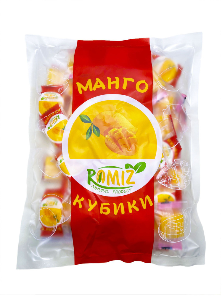 Конфеты манго кубиками 500 гр - купить с доставкой по выгодным ценам в ...