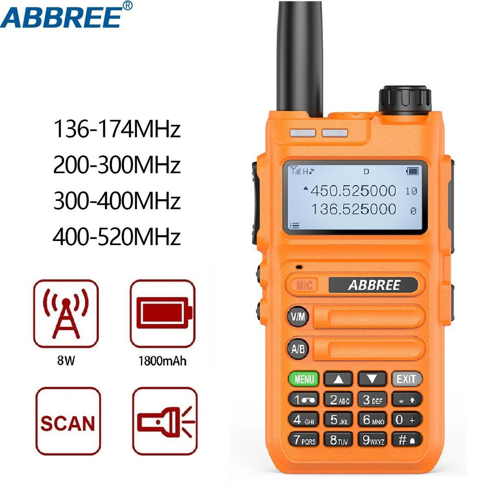 520 136. Рация со сканером частот. Сканер радиочастот. Radtel rt-490. Рация abbree ar-f6.