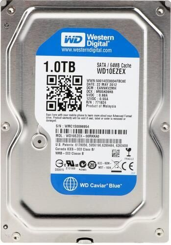 Western Digital 1 ТБ Внутренний жесткий диск Blue (WD10EZEX) (WD10EZEX)  #1