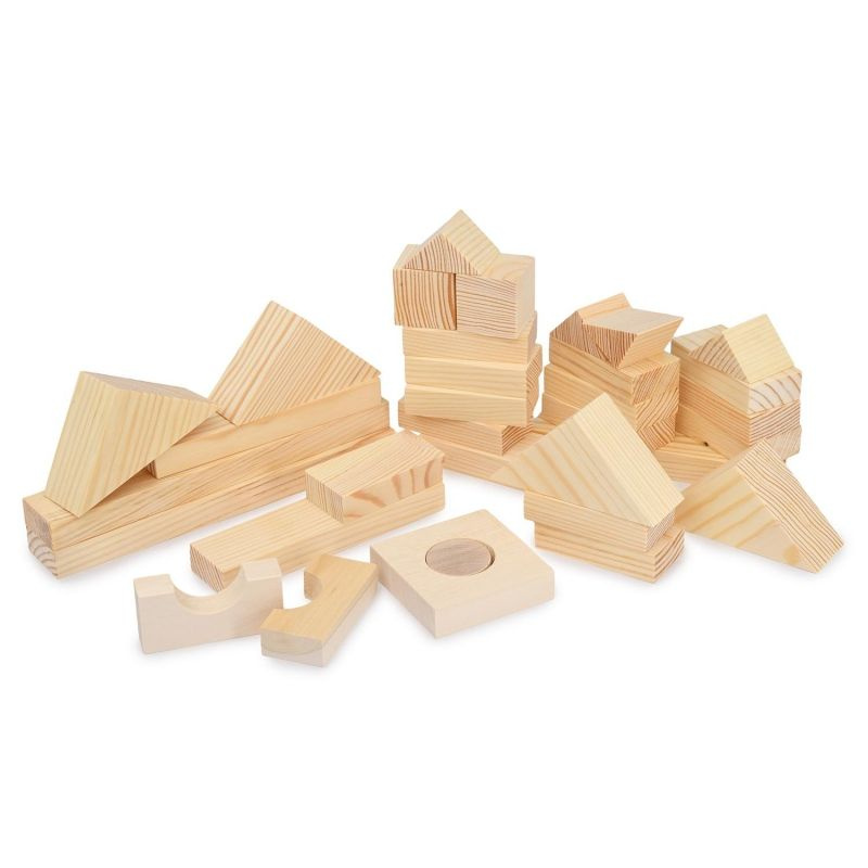 Деревянный конструктор PAREMO PE117-13 неокрашенный, 35 деталей, в деревянном ящике  #1