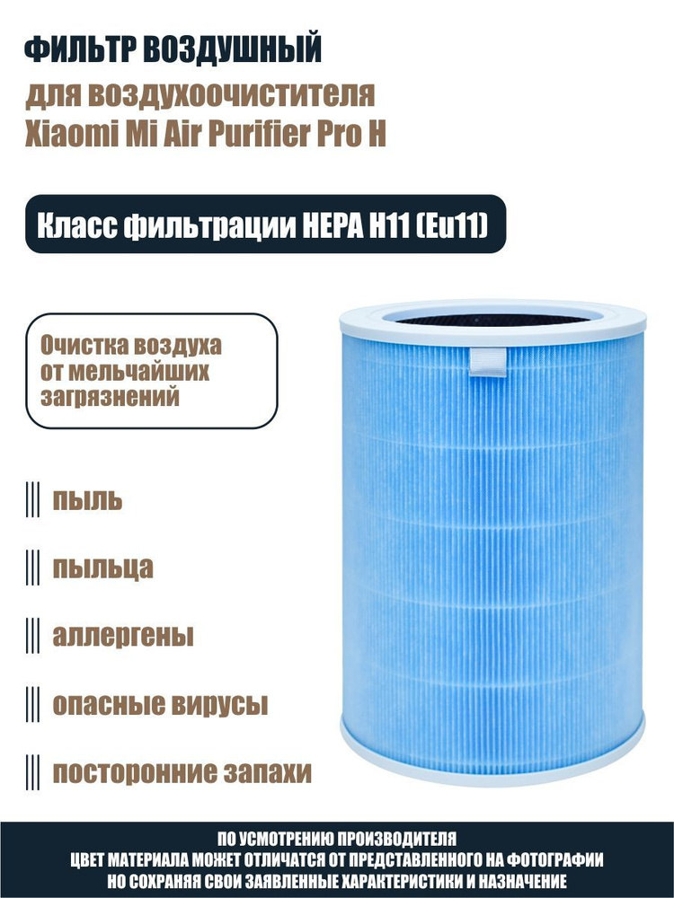 Фильтр воздушный для Xiaomi Mi Air Purifier Pro H c меткой RFID, HEPA ...