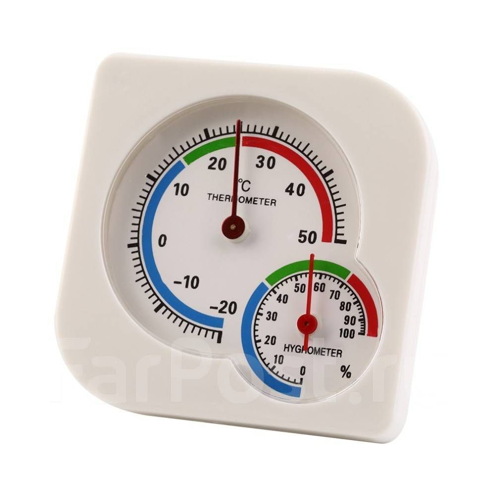 Термометр Гигрометр механический 473-052 (-20+50С) 0-100%RH, th-107 #1