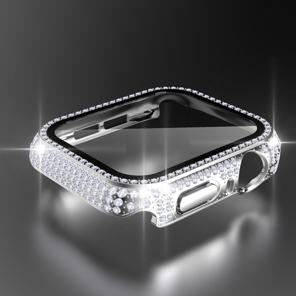 Корпус Diamond Watch для Apple Watch Case 40mm 42mm 44mm 41mm 45mm для iWatch 8 7 6 SE 5 4 3  #1