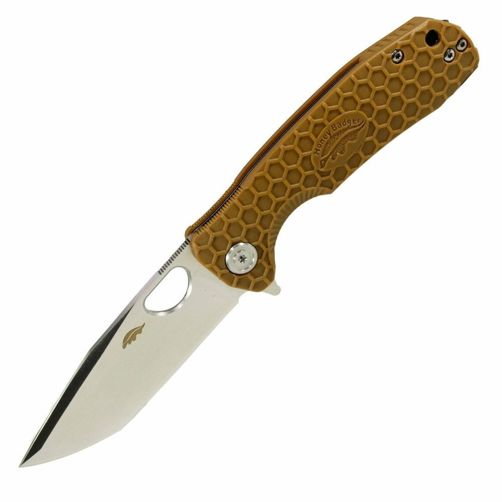 Нож складной туристический Honey Badger Tanto L с песочной рукоятью #1
