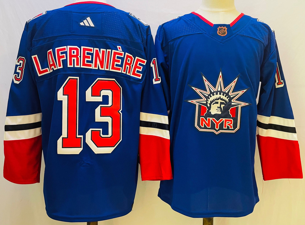 NHL джерси хоккейная Нью-Йорк Рейнджерс New York Rangers Jersey 13 Chris Lafreniere  #1