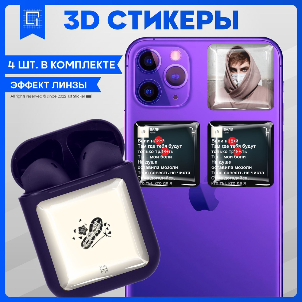 Наклейки на телефон 3D Стикеры Канги - купить с доставкой по выгодным ценам  в интернет-магазине OZON (1063171899)