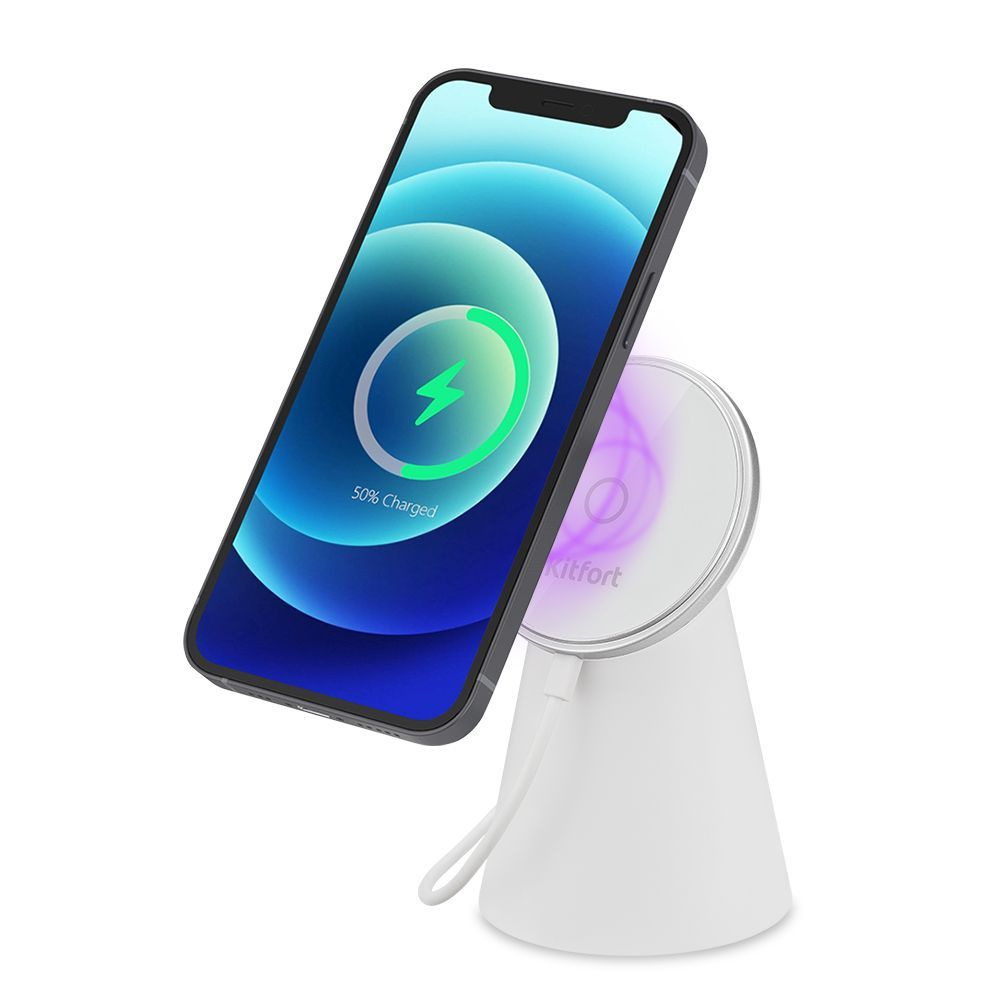 Беспроводное зарядное устройство Kitfort Беспроводная зарядка КТ-3369 ...