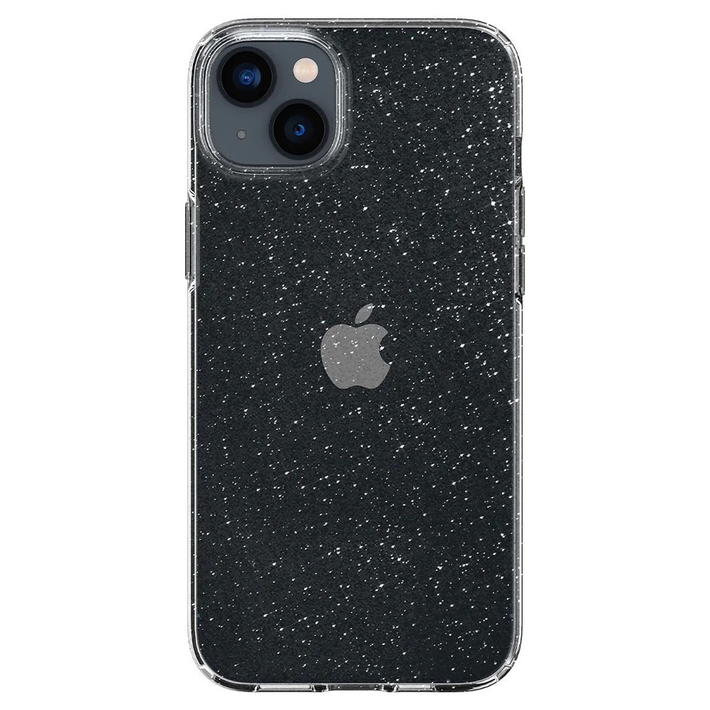 Чехол для iPhone 14 Spigen (ACS05034) Liquid Crystal Glitter Crystal Quartz  Спиген Айфон 14 - купить с доставкой по выгодным ценам в интернет-магазине  OZON (1066438973)