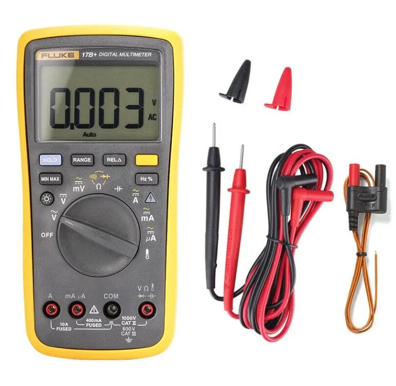 Цифровой мультиметр, FLUKE F17B+, профессиональный, портативный, 17B ...