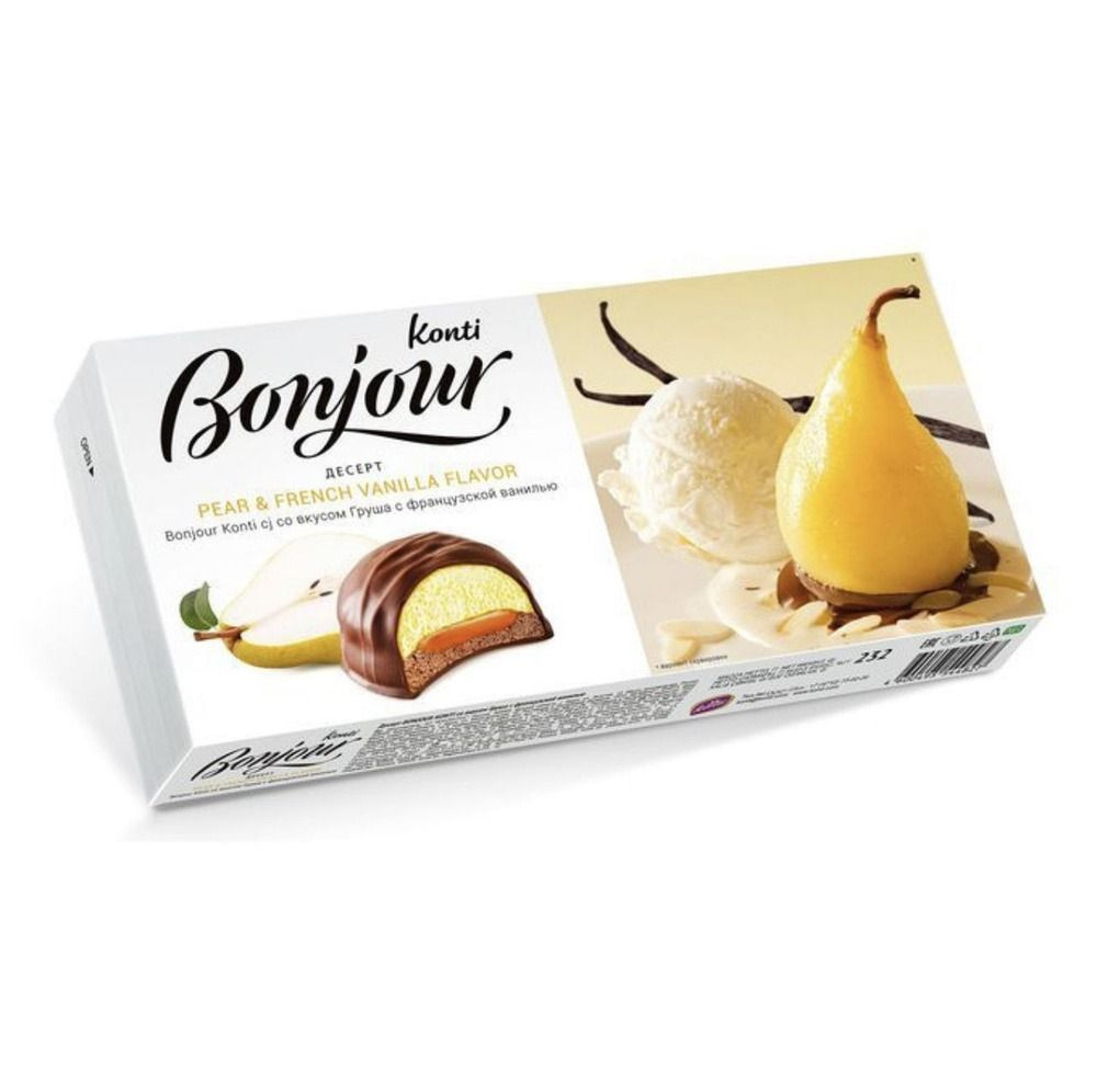 Десерт Bonjour груша с французской ванилью, 232 г #1