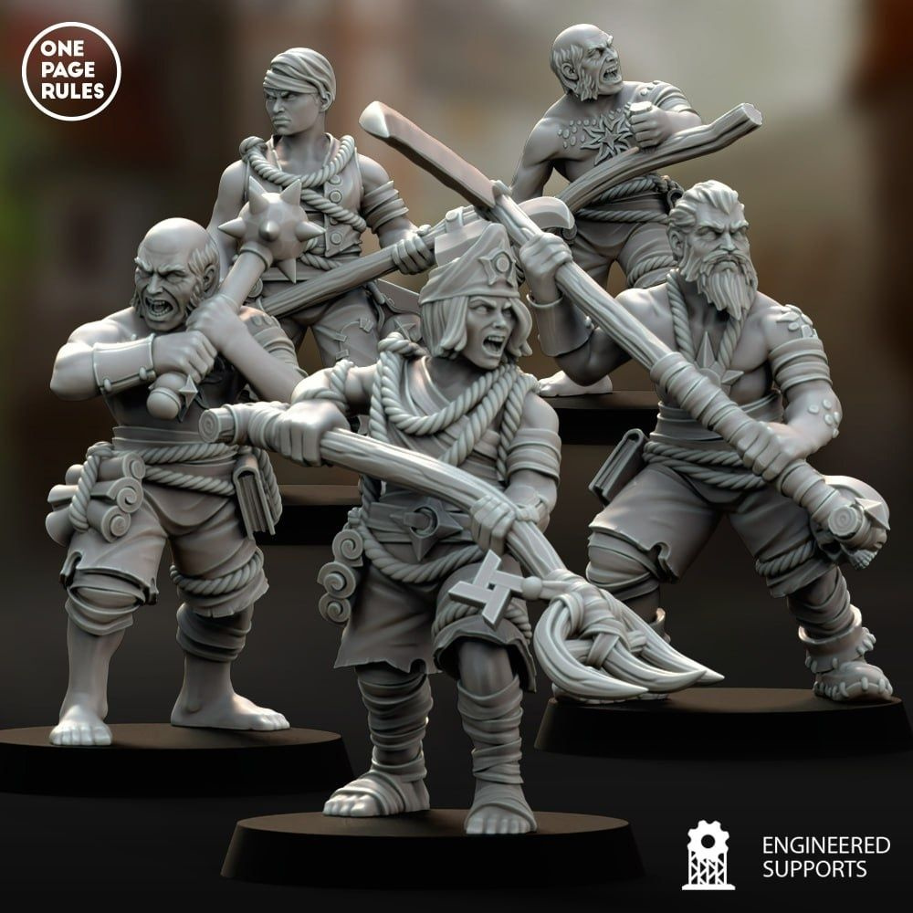 Warhammer Fantasy Empire Flagellants/ Набор фигурок для Warhammer Имперские  флагеллянты - купить с доставкой по выгодным ценам в интернет-магазине OZON  (1099942446)