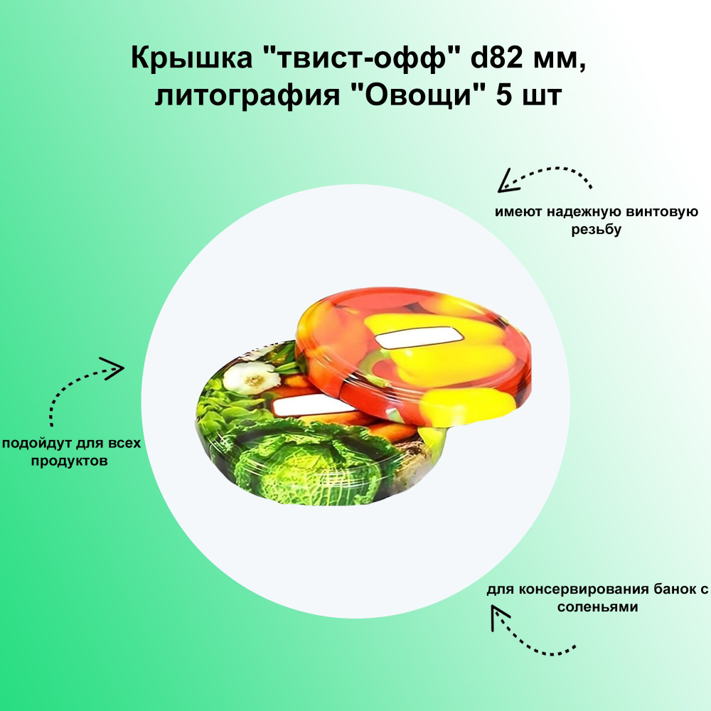 ЛЕТО Крышка для банки, 8.2, 8.2х8.2 см #1