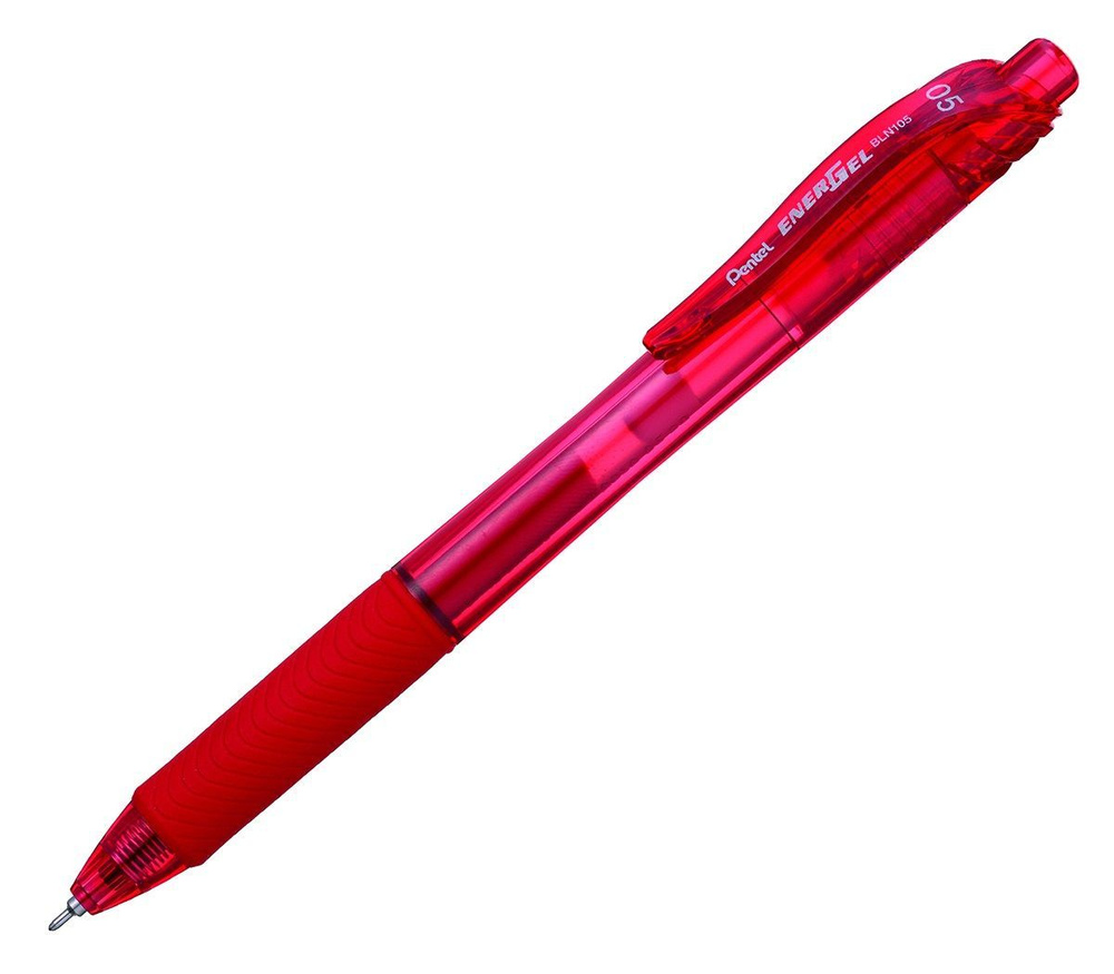 Ручка гелевая PENTEL ENERGEL-X BLN105-BX RED красные чернила #1