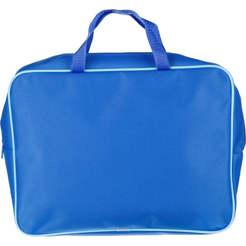 Папка для тетрадей №1 School Синяя, А4, на молнии, с ручками, ткань, 75 ...