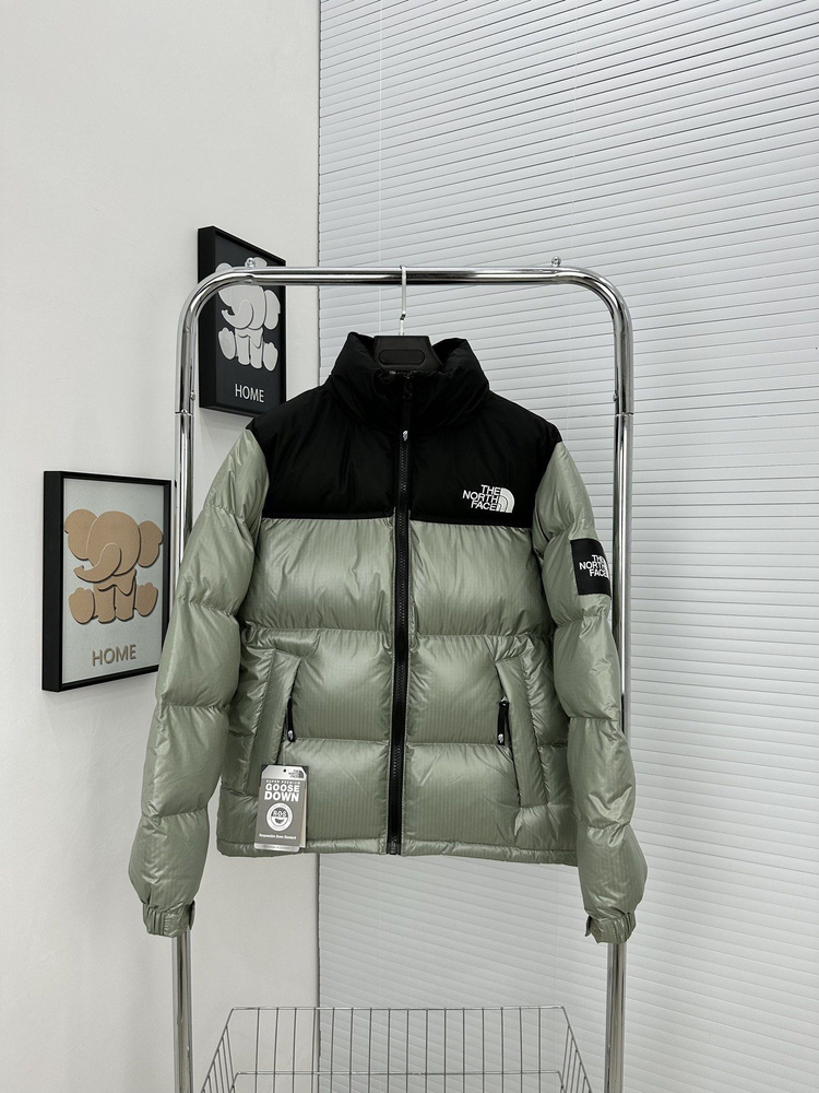 North face 1996 retro outlet nuptse jacket grey