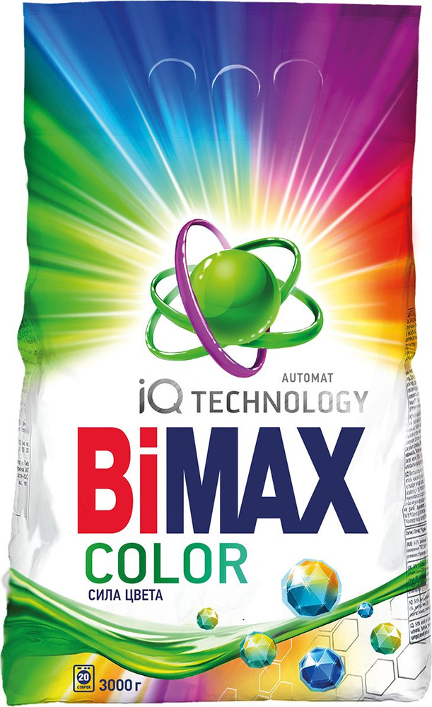 Порошок стиральный BiMAX / Бимакс Color для цветного белья автомат 3кг / моющее средство  #1