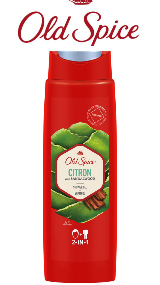 Old Spice Citron Гель для душа и шампунь 2 в 1 мужской, 400 мл #1