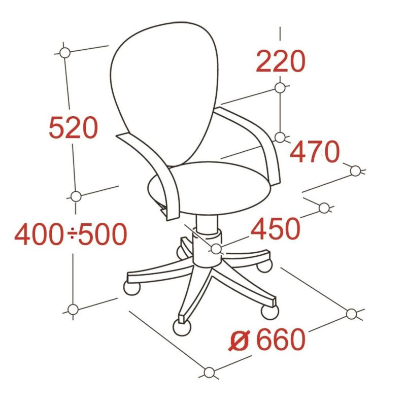Офисное кресло Easy Chair UP_EChair-203 PTW net ткань черная, сетка .