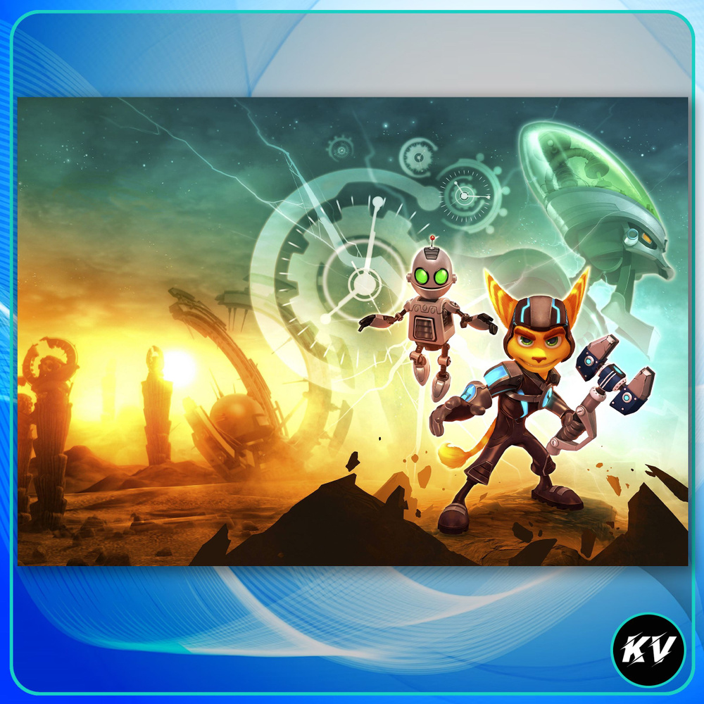 Картина на холсте Ratchet & Clank Рэтчет и Кланк Игра 2-7 30х40 см - купить  по низкой цене в интернет-магазине OZON (1176827462)