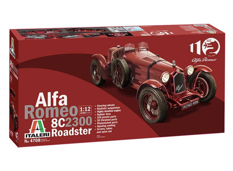 Сборная модель Italeri 4708ИТ Автомобиль ALFA ROMEO 8C 2300 #1