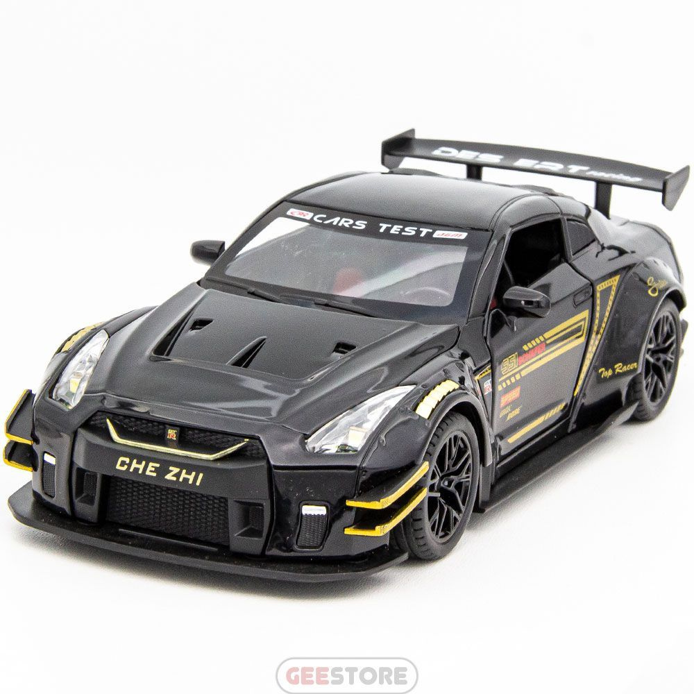 Металлическая машинка Nissan GT-R GT3 1:24 / спортивная машинка Ниссан 20.5  см - купить с доставкой по выгодным ценам в интернет-магазине OZON  (338060712)