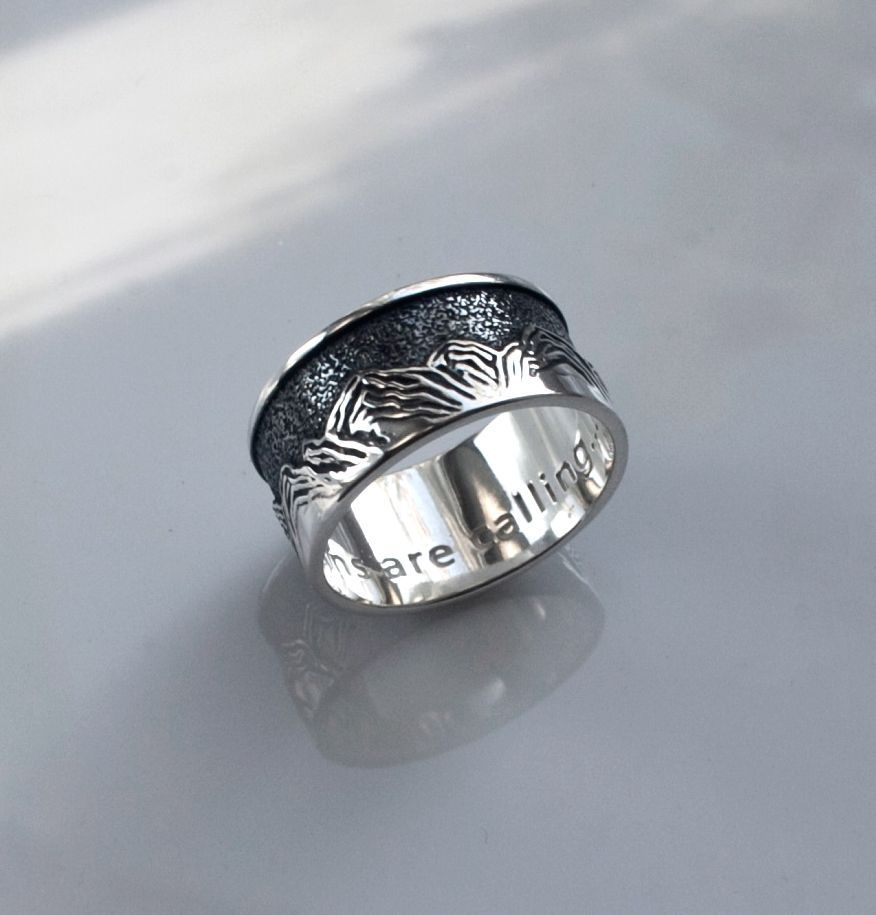 JAM Jewelry Кольцо серебряное кольцо Горы купить с доставкой по