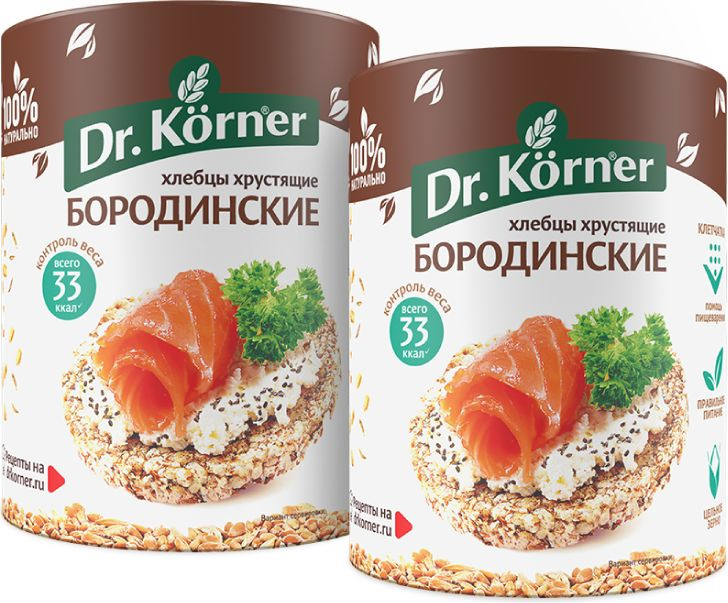 Хлебцы Dr. Korner Бородинские, 2 шт х 100 г #1