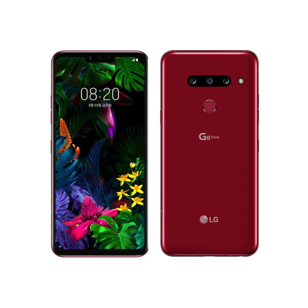 LG Смартфон G8 ThinQ /Функция записи/Русифицирован(Unlocked)/OLED 4K  HDR/FM-радио/ /Qualcomm Snapdragon855 6/128 ГБ, бордовый