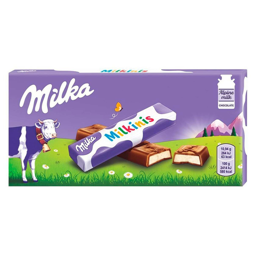 Шоколад Milka Milkinis с молочной начинкой (Германия), 87,5 г #1